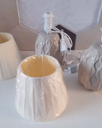 Coppia di Lampade da Tavolo Moderne in Ceramica