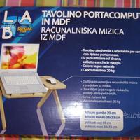 Tavolino portacomputer in mdf