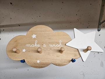 Attaccapanni bambino in legno