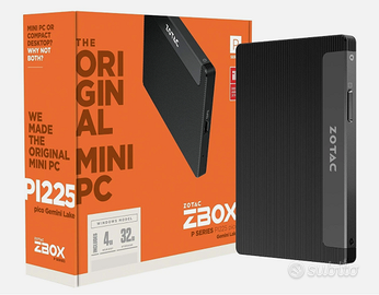 Zotac ZBOX Pico PI225 N4000 4GB 64GB Mini PC