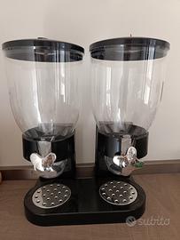 dispenser doppio per cereali e alimenti secchi 