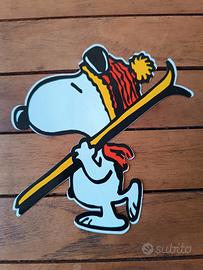 Sticker vintage Snoopy sciatore. Copyright 1958