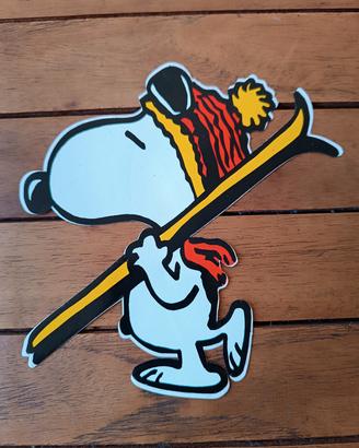 Sticker vintage Snoopy sciatore. Copyright 1958