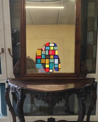 Tavolino con specchiera