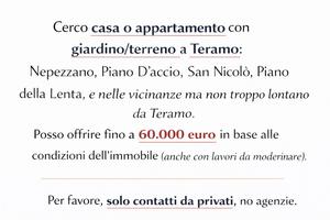 Cercò casa/ appartamento