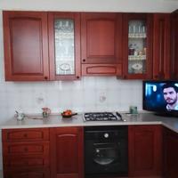 Cucina angolare marrone