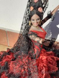 Bambola ballerina spagnola di flamenco, cm 44