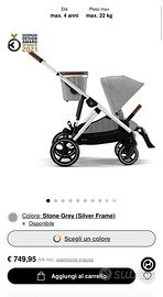 Passeggino gemellare/fratellare Cybex Gazelle S