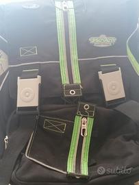 Zaino Seven - Scuola - Nero e verde 