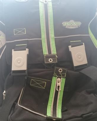 Zaino Seven - Scuola - Nero e verde 