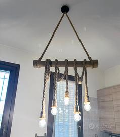 LAMPADARIO STILE RUSTICO