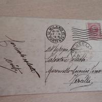 Cartolina MILANO 1916 Via Dante "Veduta Animata" -