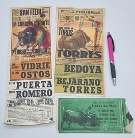 Biglietti originali Corrida anni 70-80
