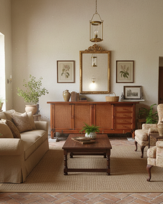 Credenza rattan bambù midollino originale vintage
