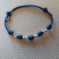 Dodo bracciale con granelle argento 