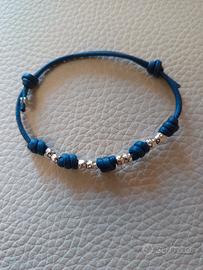 Dodo bracciale con granelle argento 