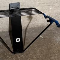 Gancio per appendere 2 bici + ripiano. Ripiegabile