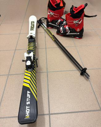 Kit set completo Sci + Scarponi + Racchette