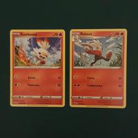 carte pokemon  scorbunny e raboot