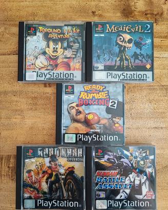 Lotto 9giochi Playstation 1 originali (Rari)