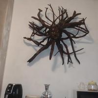 scultura radice in legno