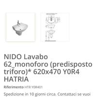 Lavabo monoforo 620x470 Hatria NIDO