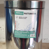 Pattumiera in acciaio 3L con pedale