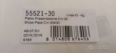 Sambonet piatto presentazione Linea Q cm 30x30