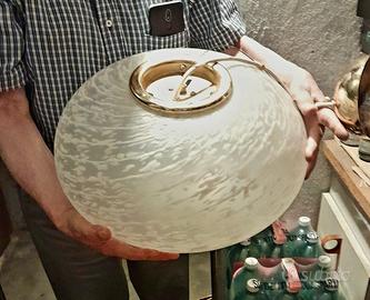 lampadario ovale di vetro 