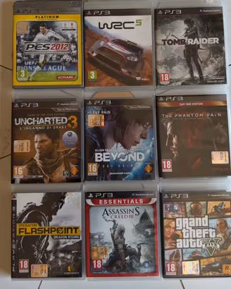 Lotto 9 giochi PS3 Originali