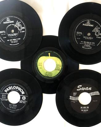 THE BEATLES - 5 VINILI 45 GIRI