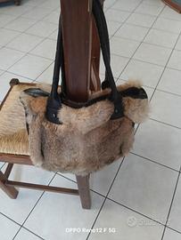 Borsa V3 Concept  vera pelle eVera pelliccia Lapin