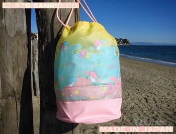⛱️ VINTAGE 1976 SANRIO Little Tw Stars borsa sacca