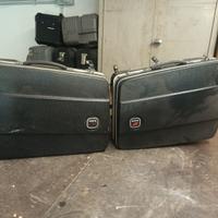 Borse laterali vintage per moto d'epoca marca Nava