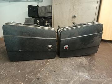 Borse laterali vintage per moto d'epoca marca Nava