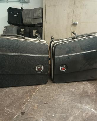 Borse laterali vintage per moto d'epoca marca Nava