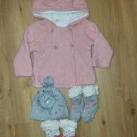 Stock 12 18 mesi cappottino, cappellino, calzini