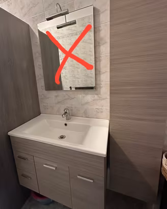 Mobile bagno sospeso 