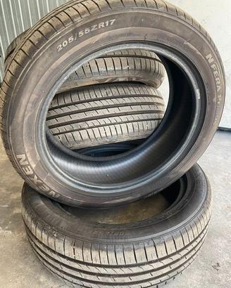 4 Pneumatici estivi NEXEN 255-55-ZR17 quasi nuovi