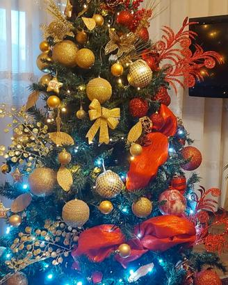 albero di natale +addobbi 