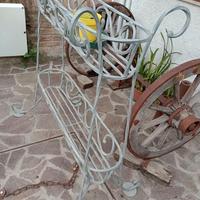 Fioriera Antica In Ferro Battuto