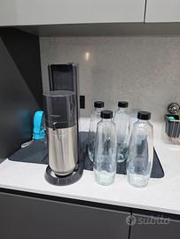 soda stream duo + 4 bottiglie di vetro 