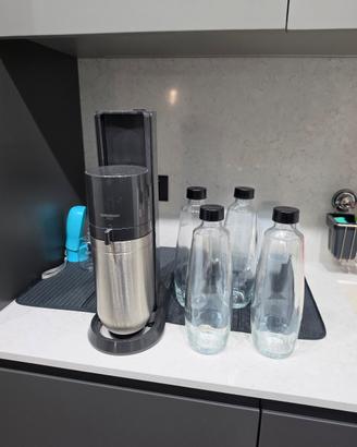 soda stream duo + 4 bottiglie di vetro 