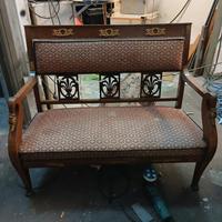 Divanetto antico in stile impero di fine 800