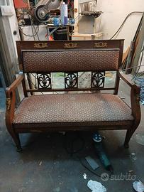 Divanetto antico in stile impero di fine 800