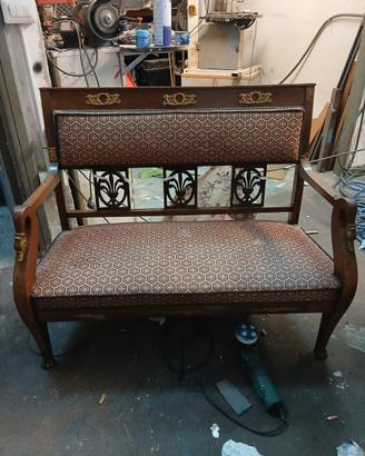 Divanetto antico in stile impero di fine 800