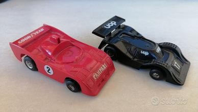 2 Policar anni 70 vintage auto pista polistil