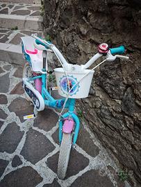 Bici per bambina usata 16" tema Frozen