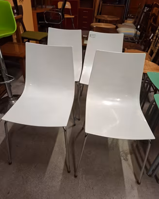 Set 4 sedie bianche FOSCHIA