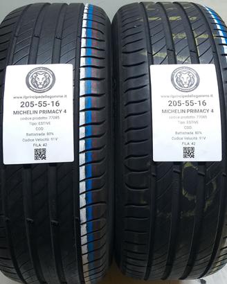2 GOMME 205 55 16 MICHELIN A77085